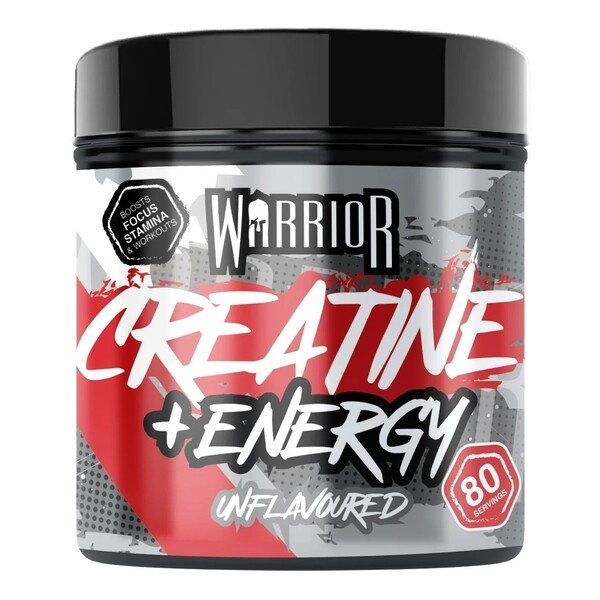 Warrior Creatine + Energy, Unflavoured - 360g