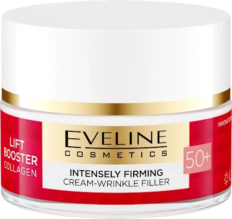 Eveline Lift Booster Collagen Strongly Firming Cream-Wrinkle Filler 50+ for Day and Night 50ml