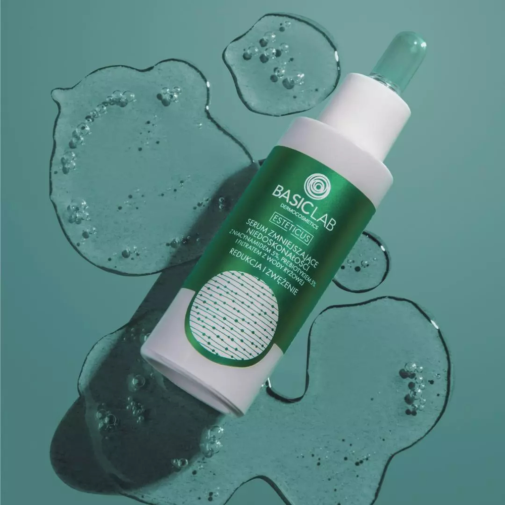 BasicLab Niacinamide 5% Serum - Pore Minimizing & Anti-Aging Solution for Day & Night 30ml