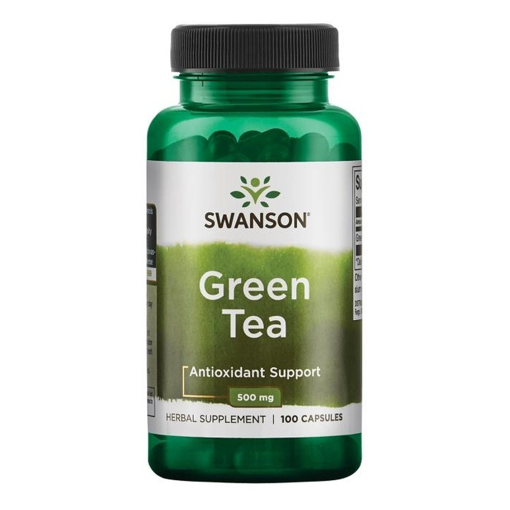 Swanson Green Tea 500mg Zielona Herbata 100 Kapsułek