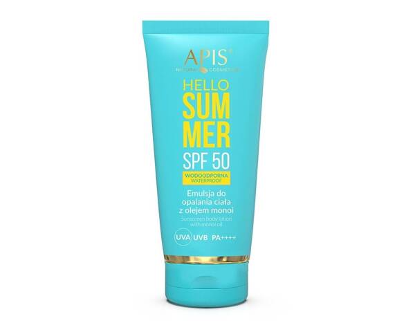 Apis Hello Summer SPF 50 Emulsja do Opalania Ciała z Olejem Monoi 250ml