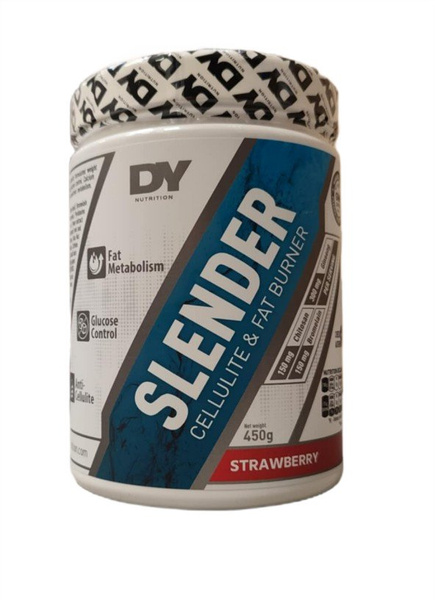 Dorian Yates Slender Cellulite and Fat Burner for Weight Management Strawberry 450g