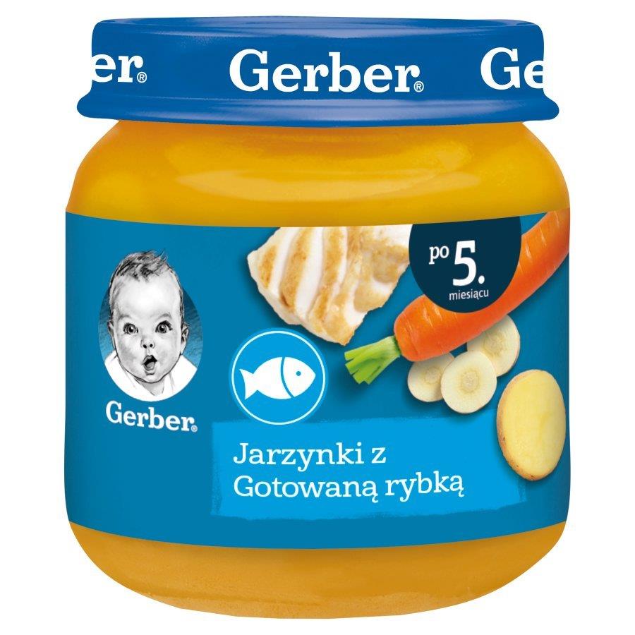 Gerber Vegetable Dish with Boiled Fish for Babies after 5 Months 125g