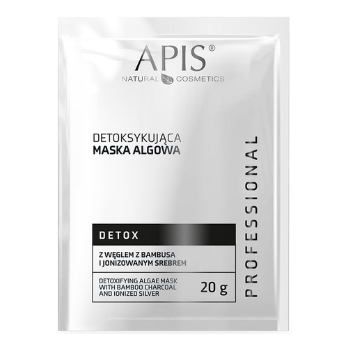 Apis Professional Detox Detoxifying Algae Mask with Bamboo Charcoal and Ionized Silver for Oily and Combination Skin 20g