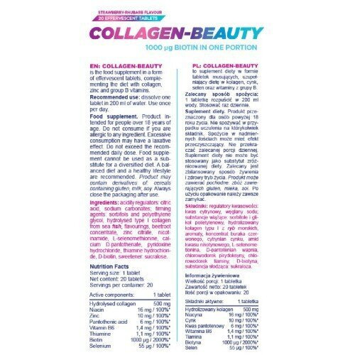 AllNutrition Collagen Beauty 20 Tabletek Musujacych