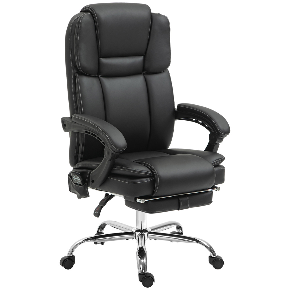 Vinsetto Six Point Vibrating Massage Office Chair - Black