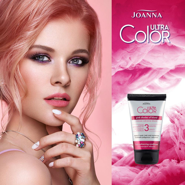 Joanna Ultra Color 3 Minutowa Koloryzująca Odżywka Różowe Odcienie Blond 100g