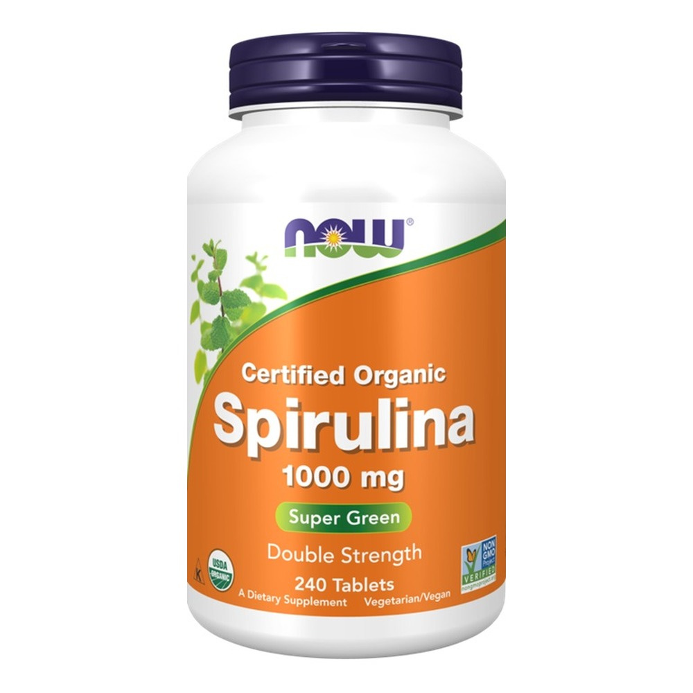 Now Foods Spirulina 1000mg Supports Circulatory System Immune & Detoxification 240 Tablets