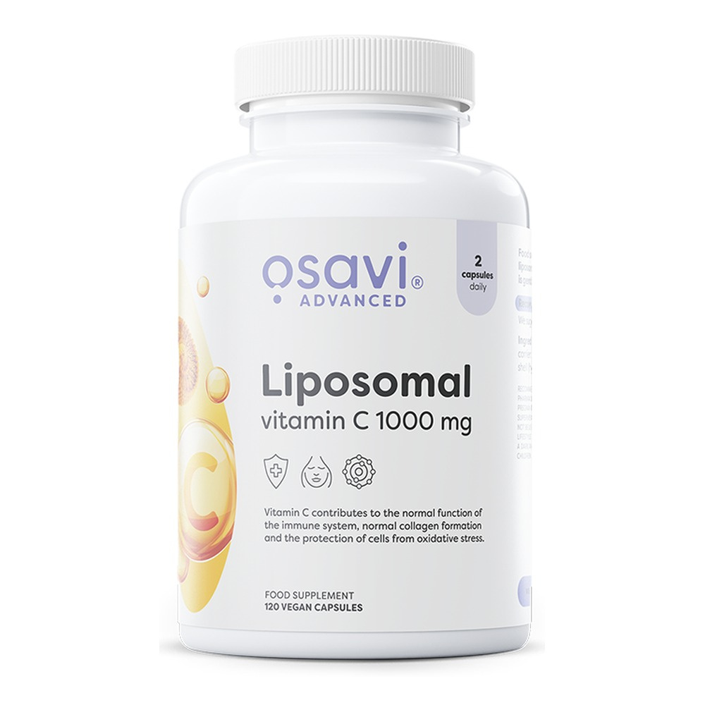 Osavi Witamina C Liposomalna 1000mg dla Wysokiej Przyswajalności i Wsparcia Odporności 120 Kapsułek