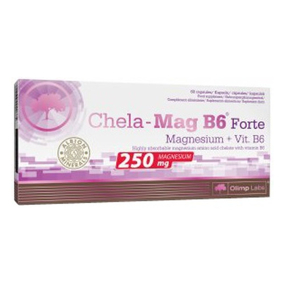 Olimp Nutrition Chela-Mag B6 Forte Magnez 250mg + B6 60 Kapsułek