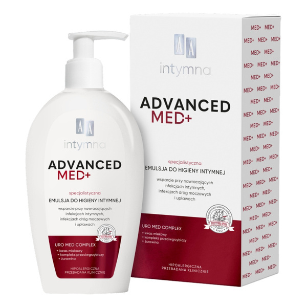 AA Intymna Med Advanced pH 3,5 Specjalistyczna Emulsja do Higieny Intymnej 300ml