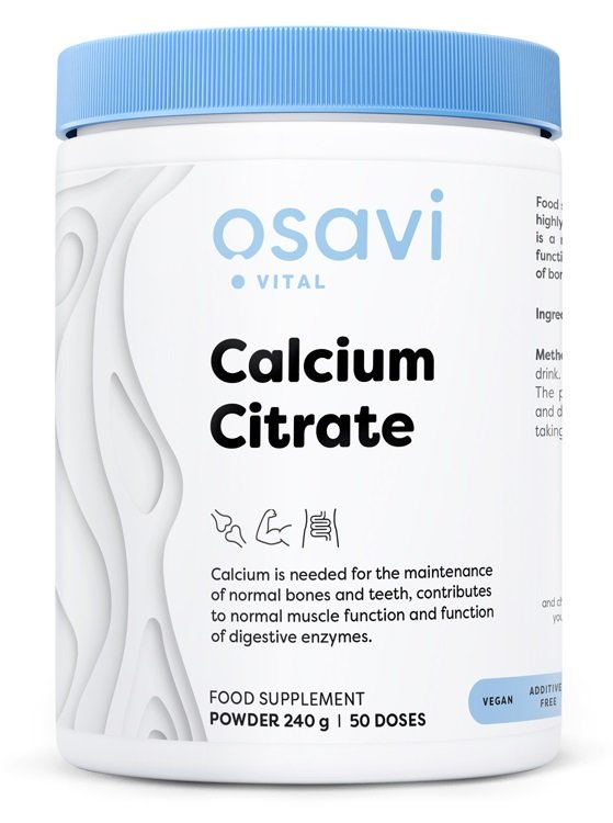 Osavi Calcium Citrate Powder for Bone and Muscle Health 240g
