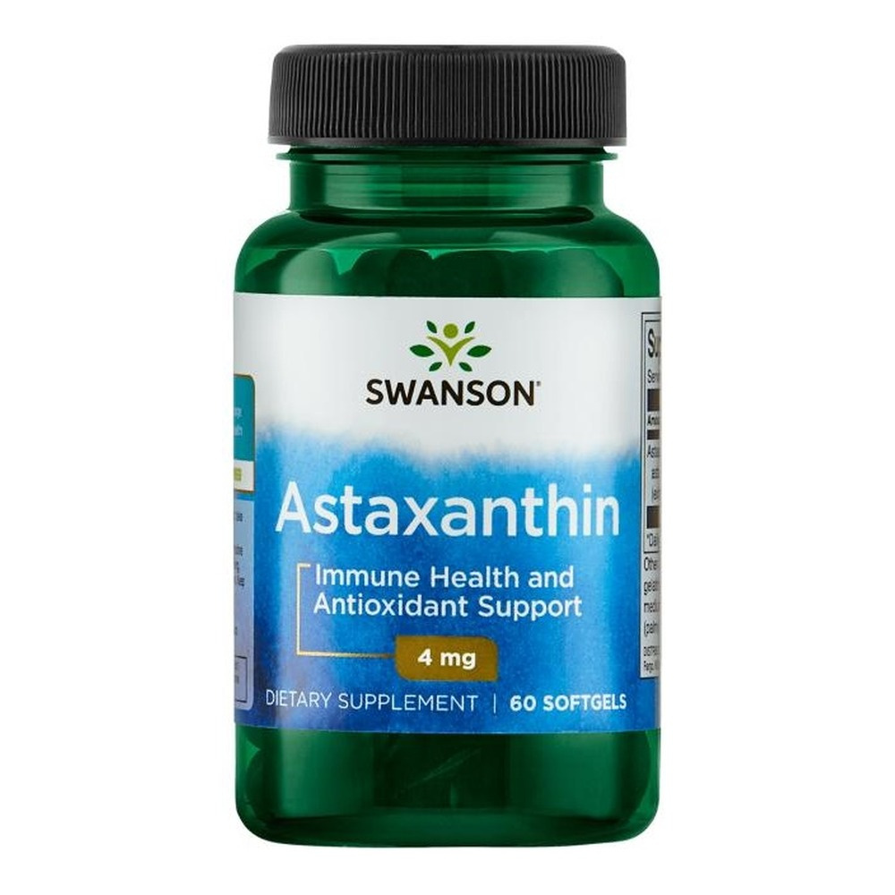 Swanson Astaxanthin 4mg Naturalny Antyoksydant 60 Kapsułek