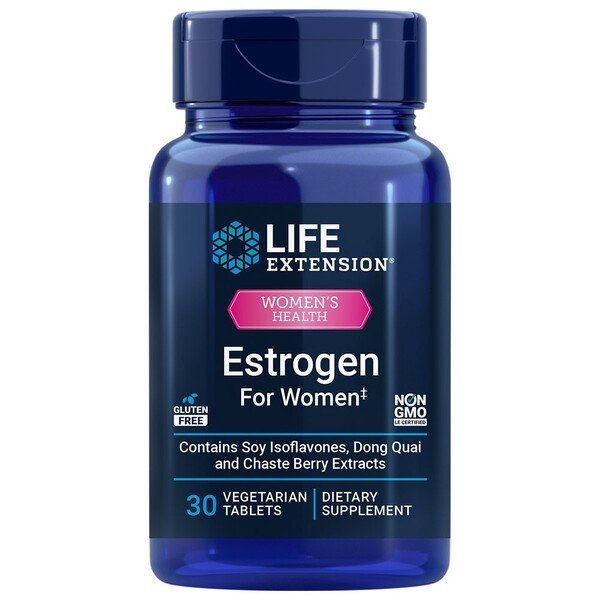 Life Extension Estrogen For Women Support for Women During Menopause 30 Vegetarian Tabs