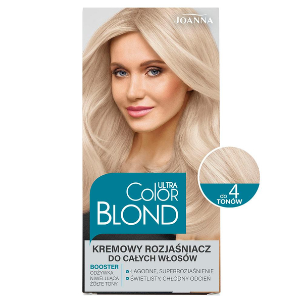 Joanna Ultra Color Blond Kremowy Rozjaśniacz do Całych Włosów do 4 Tonów 1 Sztuka