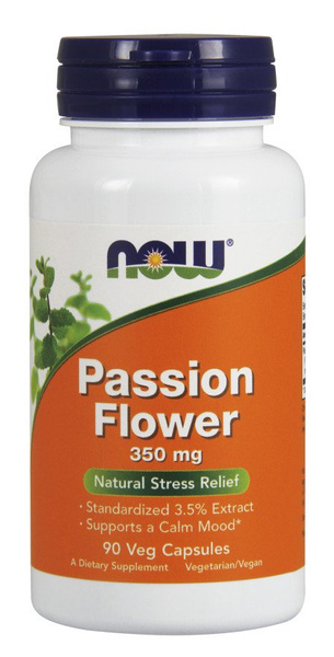 Now Foods Passion Flower 350mg Passion Flower Relaxation & Calmness 90 Capsules