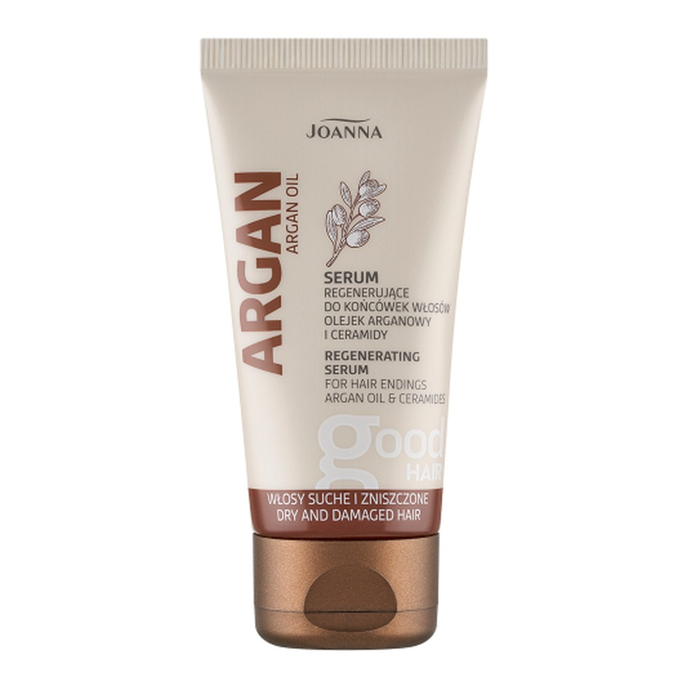Joanna Argan Oil Smoothing and Regenerating Serum for Hair Ends with Argan Oil for Dry and Damaged Hair 50g