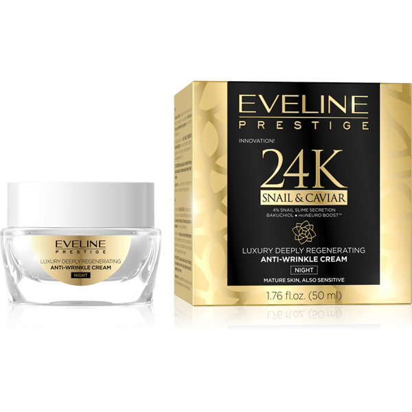 Eveline Prestige 24k Anti-wrinkle Snail&Caviar Night Cream 50ml