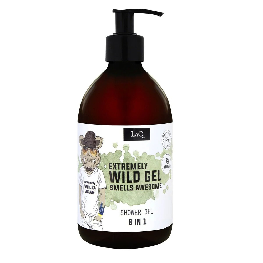 LaQ Extremely Wild Shower Gel 8in1 Boar from Forest 300ml