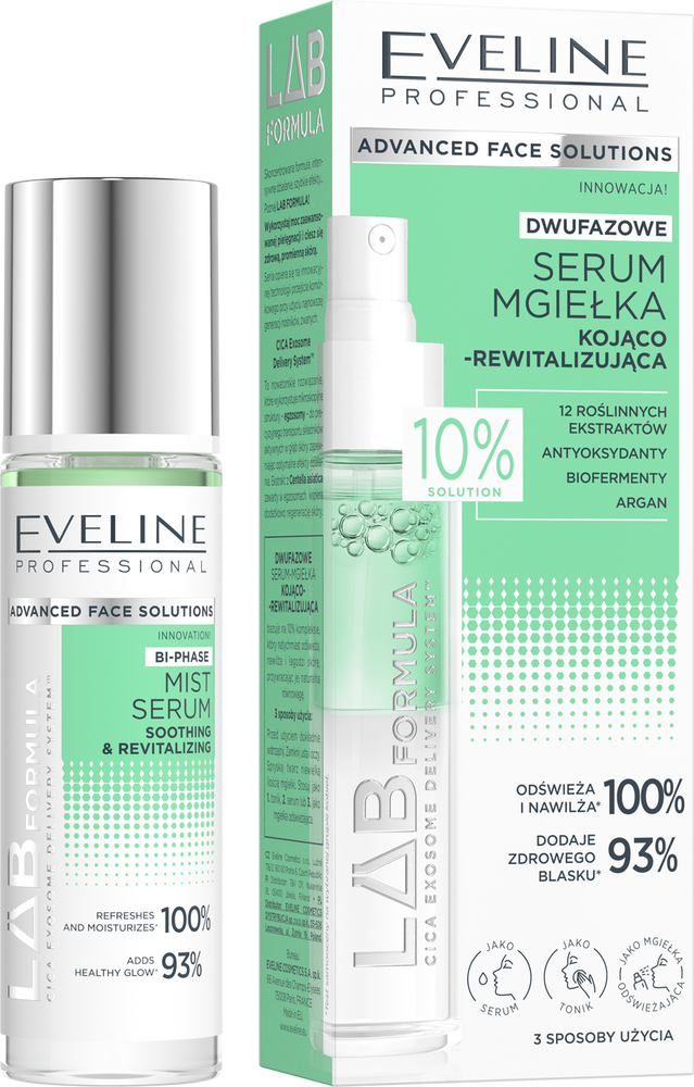 Eveline Lab Formula Two-Phase Soothing and Revitalizing Serum-Mist 30ml