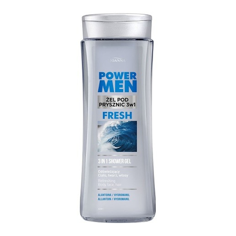 Joanna Power Men Fresh Refreshing Shower Gel 3in1 Allantoin and Hydromanil 300ml