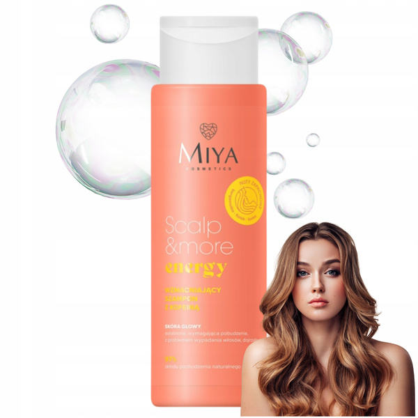 Miya Scalp More Energy Wzmacniający Szampon z Kofeiną dla Włosów Osłabionych z Problemem Wypadania 300ml