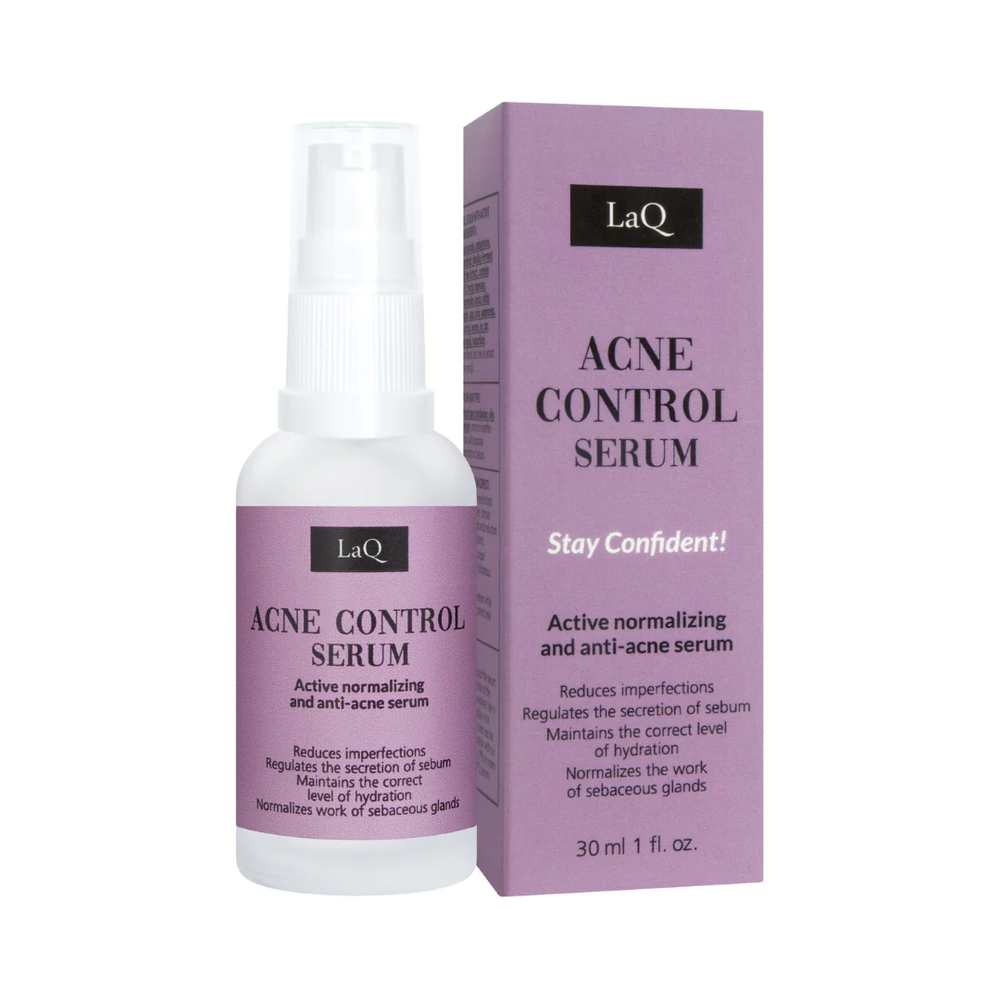 LaQ Acne Control Nº3 Aktywne Serum Normalizująco-Przeciwtrądzikowe 30ml