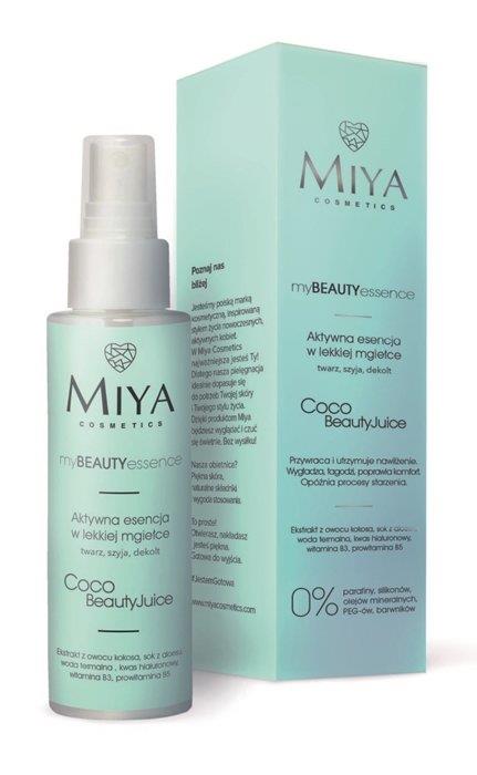 Miya My Beauty Essence Coco Beauty Juice Aktywna Esencja w Lekkiej Mgiełce do Twarzy dla Każdego Typu Skóry 100ml