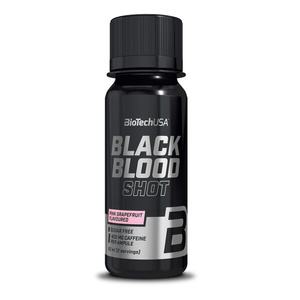BioTechUSA Black Blood Shot Black Series Przedtreningówka w Shocie Na Motywację 20 x 60ml