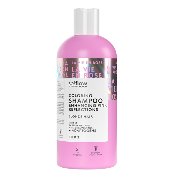 So!Flow Coloring Shampoo with Pink Reflections for Blonde Hair 300ml