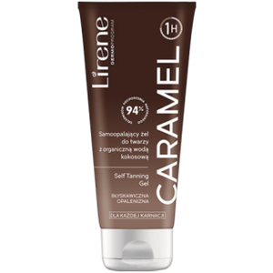 Lirene Perfect Tan Self-Tanning Face Gel with Organic Coconut Water Caramel 75ml