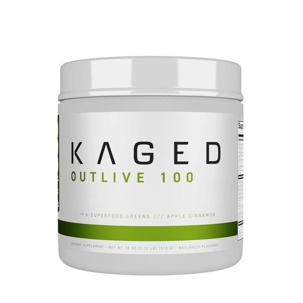 Kaged Muscle Outlive 100 Superfood Powder Apple Cinnamon For Daily Health Support 510g