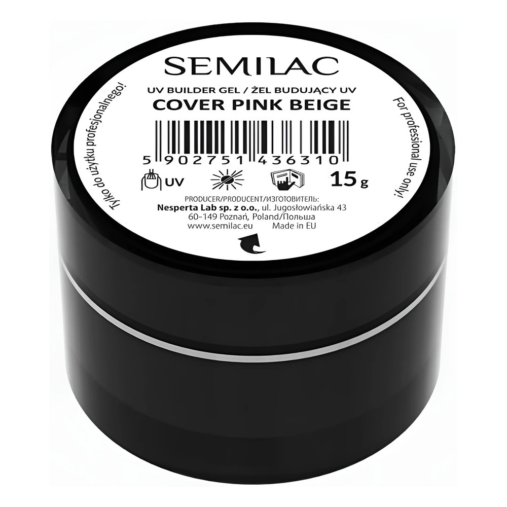 Semilac Builder Gel Cover - Pink Beige 15g