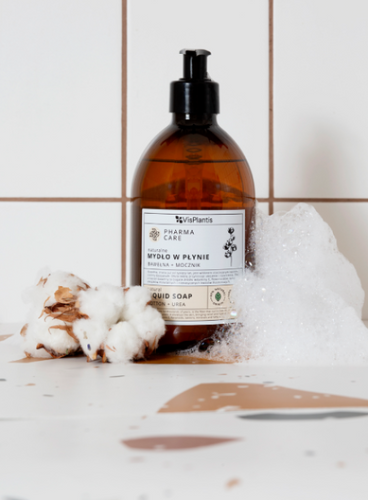 Vis Plantis Pharma Care Moisturizing Liquid Soap Cotton and Urea 500ml Best Before 22.07.26