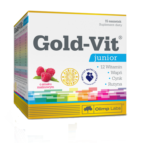 Olimp Gold Vit Junior Raspberry 15 Sachets