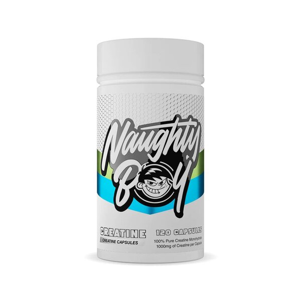 Naughty Boy Creatine Creatine Monohydrate in Capsules For Strength and Endurance 120 Capsules
