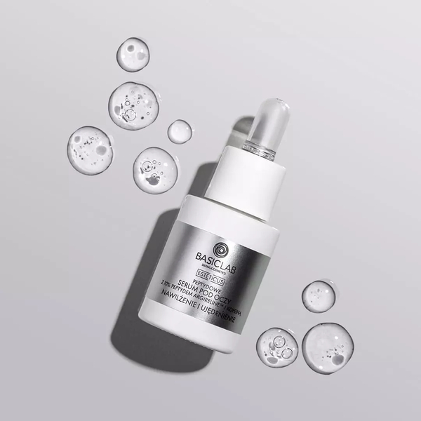 BasicLab Dermocosmetics Liftingujące Serum Pod Oczy z Argireliną 10% - Nawilżanie i Ujędrnienie na Dzień i Noc 15 ml