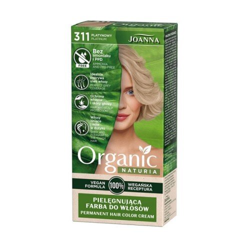 Joanna Organic Vegan Cocoa Hair Dye No.311 Platinum 1 Piece