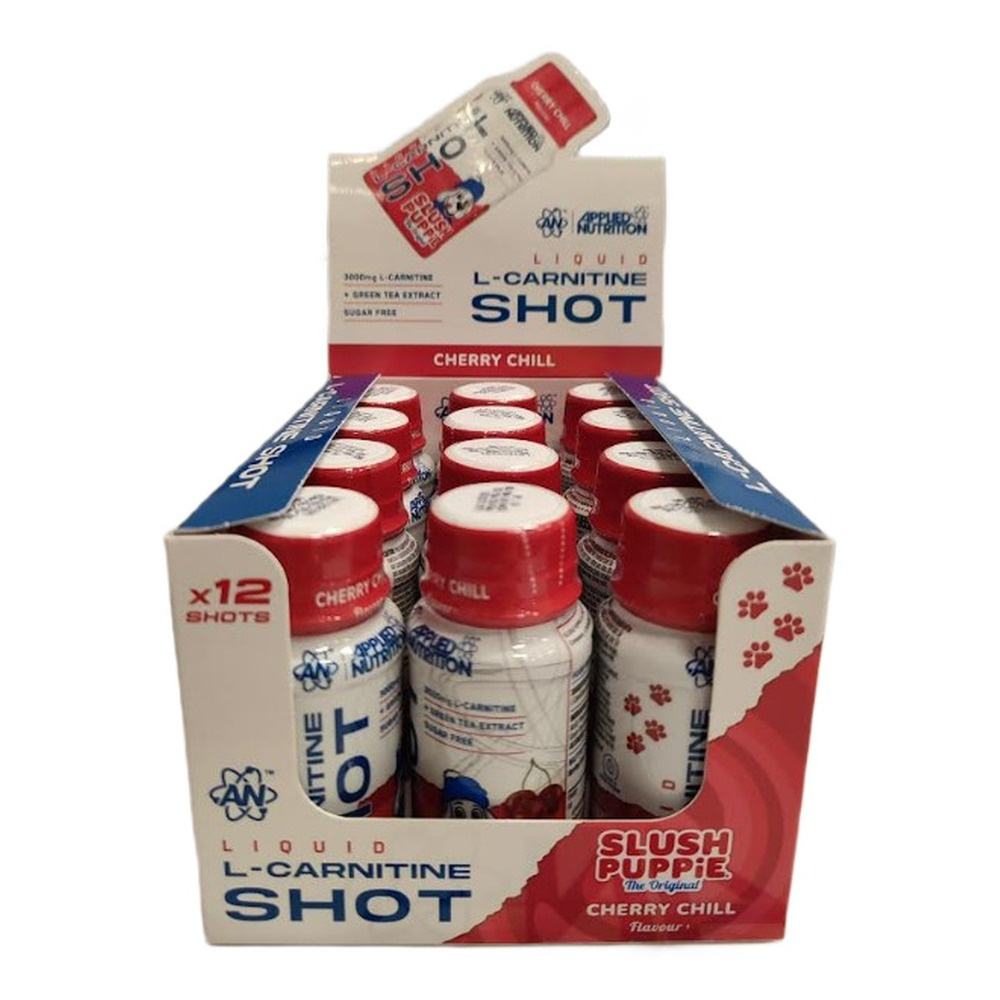 Applied Nutrition Liquid L-Carnitine Shot Slush Puppie Cherry Chill 12x60ml
