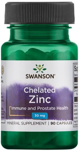 Swanson Chelated Zinc 30mg Albion Chelat Cynku 90 Kapsułek