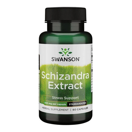 Swanson Schizandra Extract 500mg 60 Capsules