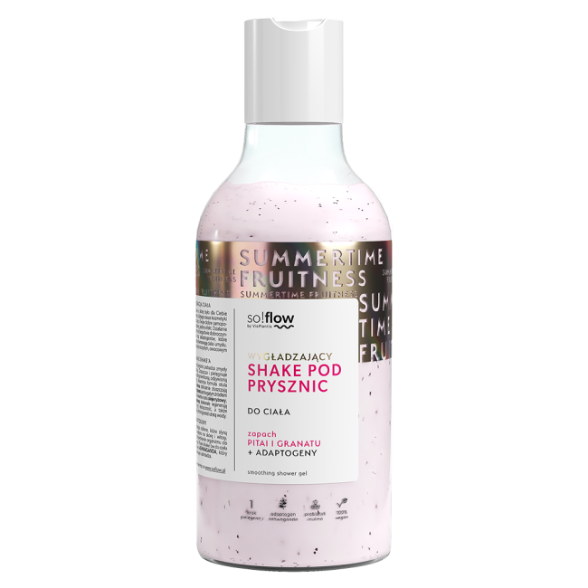 So!Flow by Vis Plantis Smoothing Shower Shake Pitaya and Pomegranate 400ml