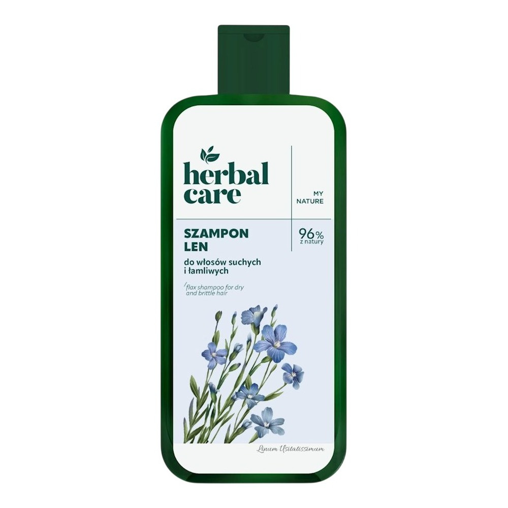 Herbal Care Odbudowujący Szampon do Włosów Suchych i Łamliwych Len 330ml