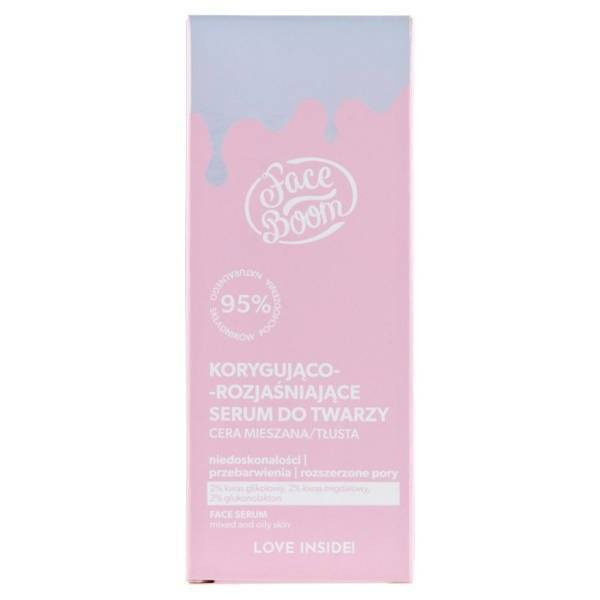 FaceBoom Correcting and Brightening Face Serum for Oily and Combination Skin 30ml Best Before 31.12.25