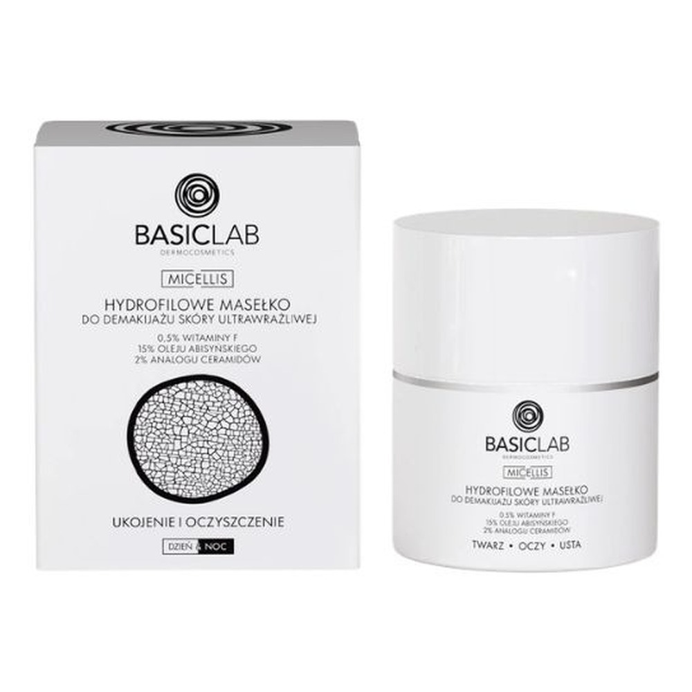 BasicLab Hydrofilowy Balsam do Demakijażu dla Skóry Ultrawrażliwej 40g