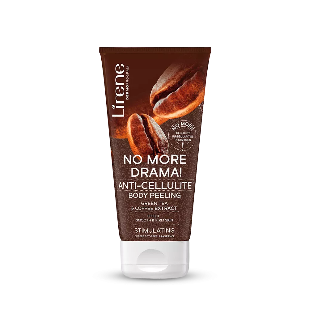 Lirene No More Drama! Anti-Cellulite Sugar Peeling with Coffee and Green Tea Extracts 175g