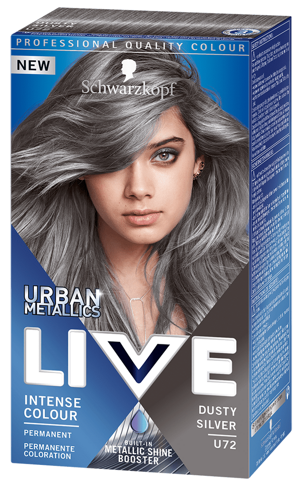 Schwarzkopf Live Intense Colour Farba do Włosów Dusty Silver U72 2x160ml 22.5ml