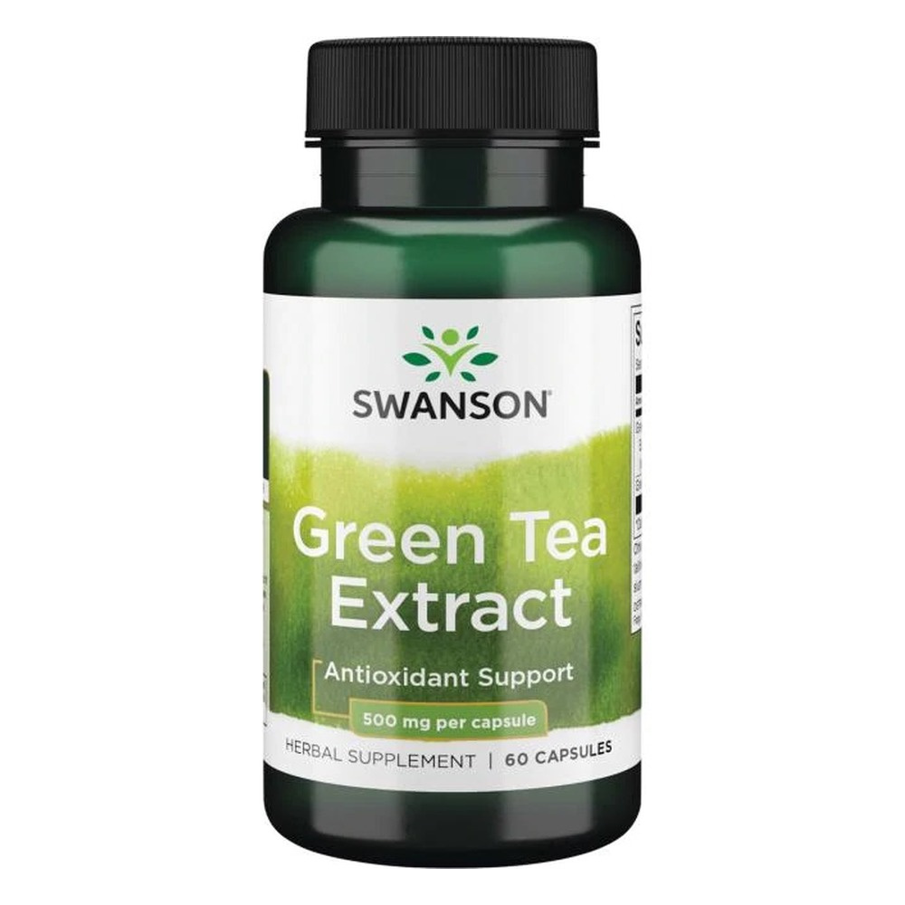 Swanson Green Tea Extract 500mg Ziekona Herbata 60 Kapsułek