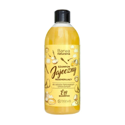 Barwa Natural Regenerating Egg Shampoo for Colored and Damaged Hair 500ml