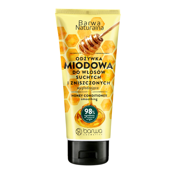 Barwa Naturalna Wygładzająca Odżywka Miodowa dla Włosów Zniszczonych i Łamliwych 200ml